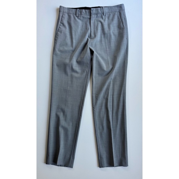 THEORY Mayer Slim New Tailored 2 Virgin Wool Dress Pants Mens 30x28.5 Gray‎ - Picture 1 of 14